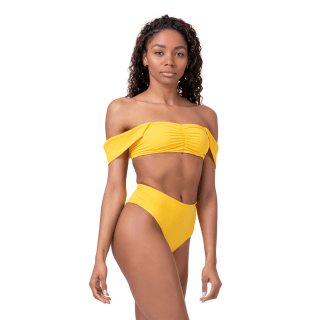 Miami Retro Bikini vrchní díl yellow S - NEBBIA