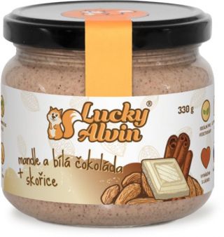 Lucky Alvin Mandlový krém s bílou čokoládou a skořicí 330 g