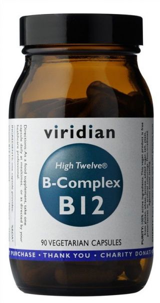 Viridian B-Complex B12 High Twelve 90 kapslí