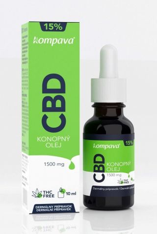 CBD konopný olej 15% - Kompava 10 ml