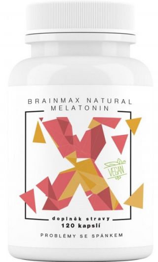 BrainMax Natural Melatonin 120 kapslí