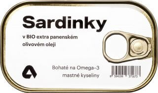 Aktin Sardinky v BIO extra panenském olivovém oleji 90 g